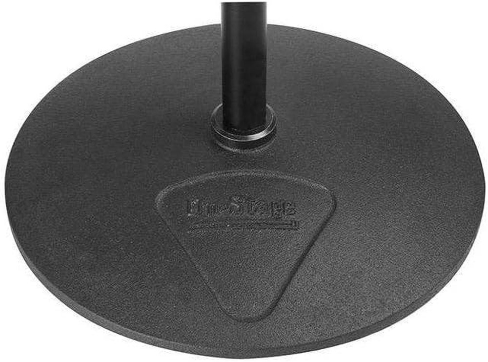 MS9212 Heavy-Duty Low Profile Microphone Stand with 12" Base, Black