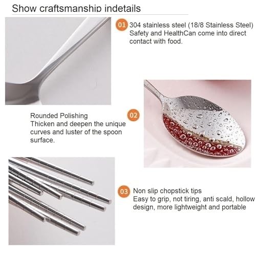 Cute Silverware Set, Animal Series Ceramic Handle 3pcs with case Cat