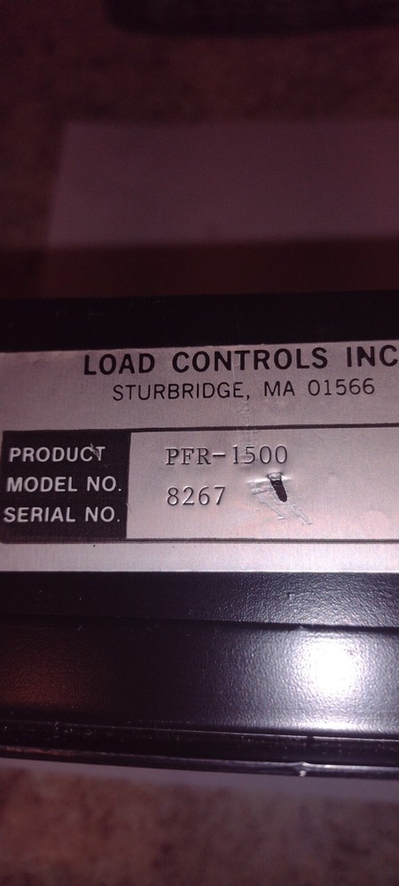 Load Controls PFR-1500 Current Transducer And Relay