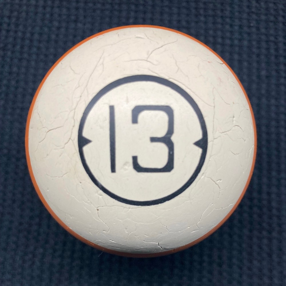 Brunswick Ivorylene clay pool billiard Ball #13 replacement - FAST SHIP!