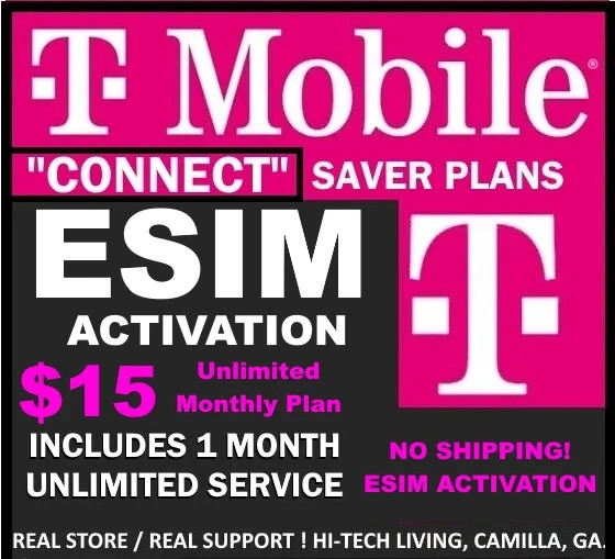 T-Mobile CONNECT ✅ ESIM ACTIVATION ✅ UNLIMITED TALK/TEXT + 5GB DATA ✅ SAME DAY