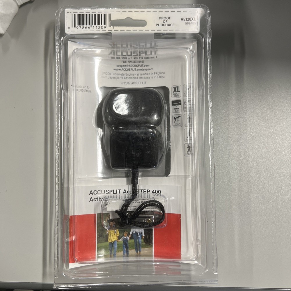 NEW! Accusplit Eagle 120XL Activity Pedometer - Accustep Exercise Accessory
