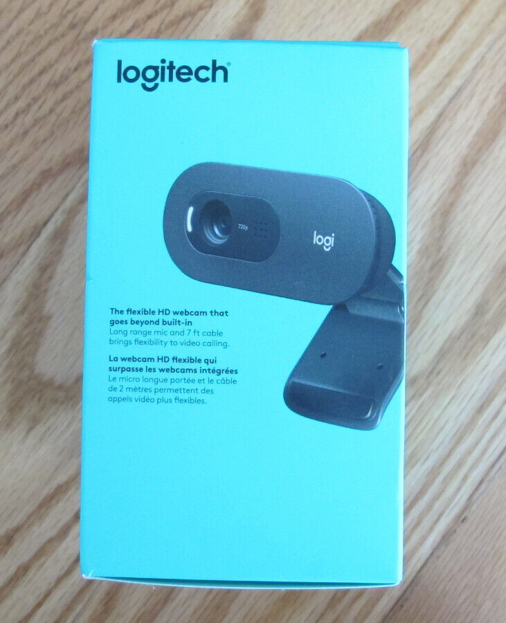 Logitech C505 Webcam 720p HD External USB Camera for Desktop or Laptop