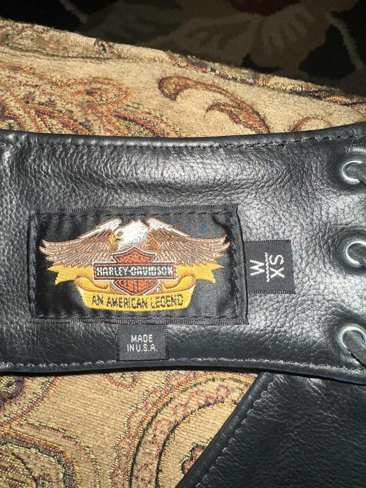 Ladies Harley Davidson Leather Chaps XSmall