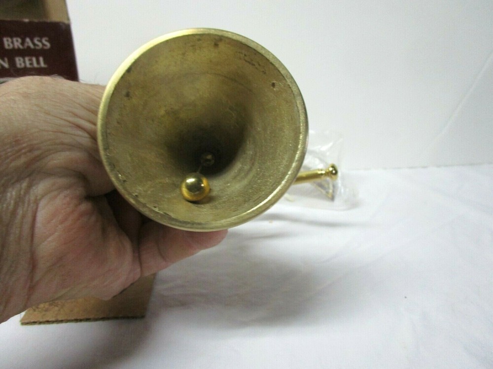 NIP solid brass decorative horn bell