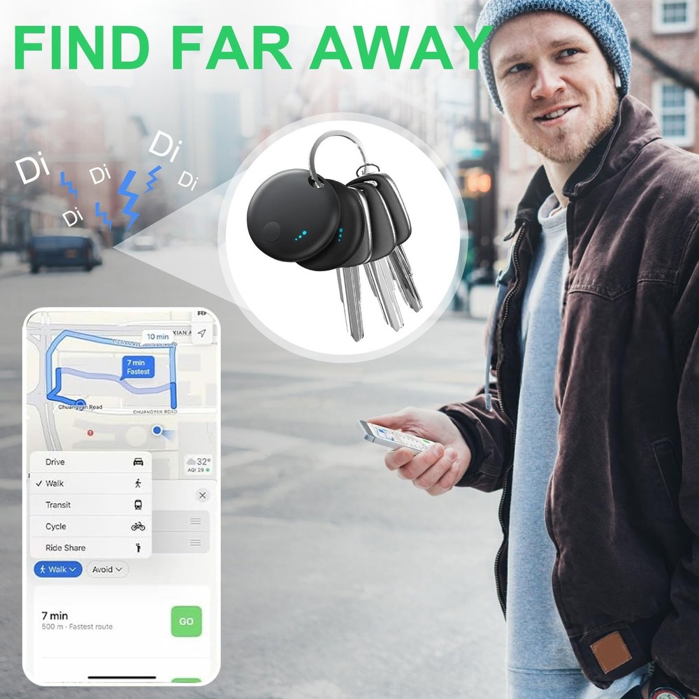 Tracker Tag 4 Packs Bluetooth Tracker, Smart Tag Locator Tracking Device, Key...