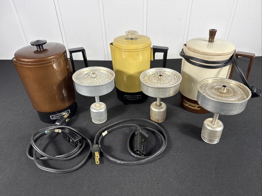 Vintage EMPIRE Automatic Coffee Makers 3 & 4 Cup