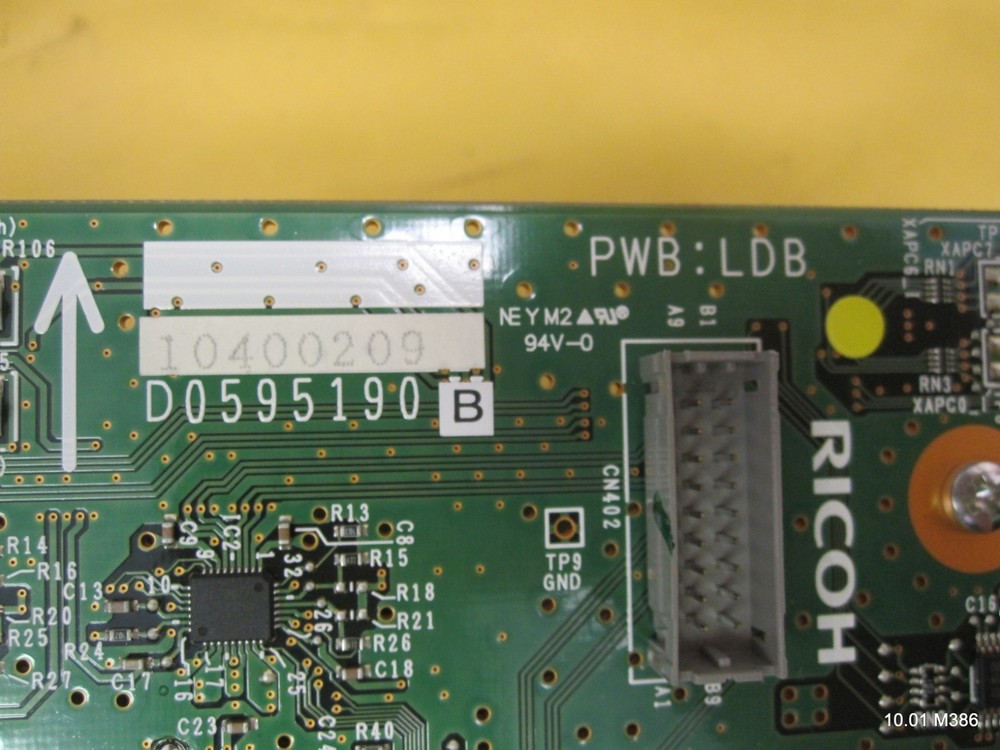 One (1) Ricoh D059 5190 D0595190 PCB Display Board