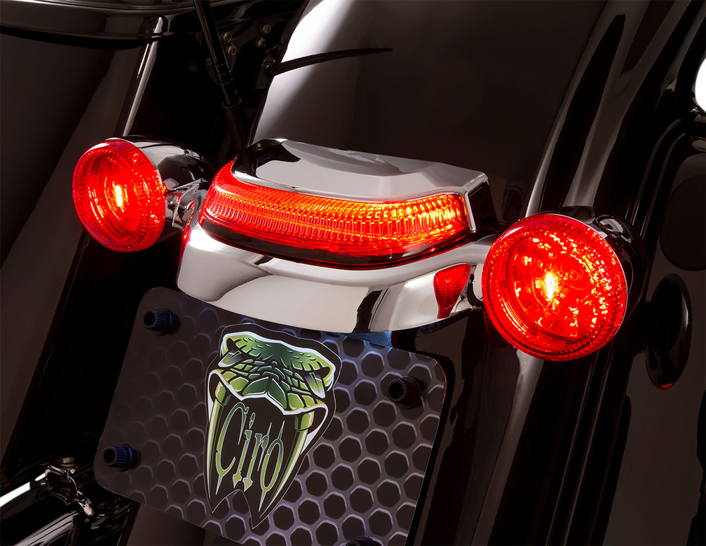 CIRO Taillight - Smoke Lens - Chrome 40153