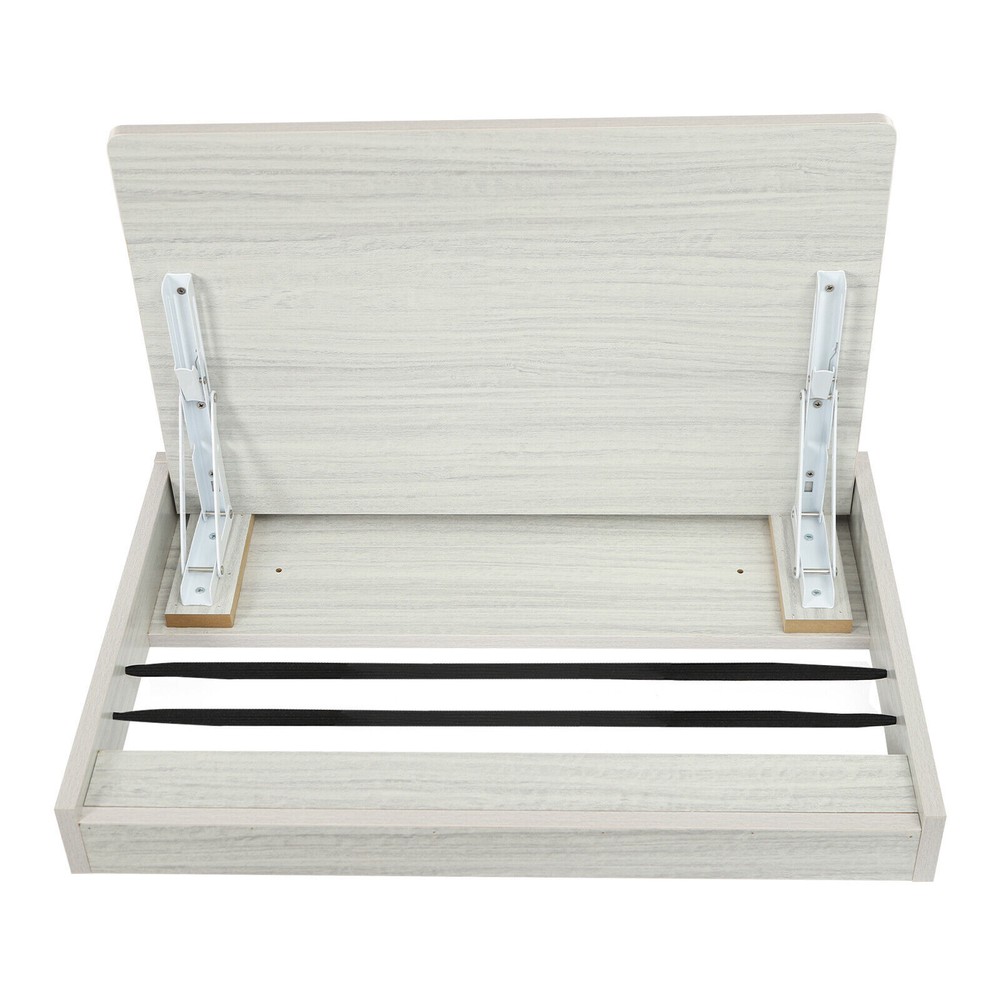 Folding Wall Table, Fold Down Table Wall Mounted, Round Corners Folding Table.