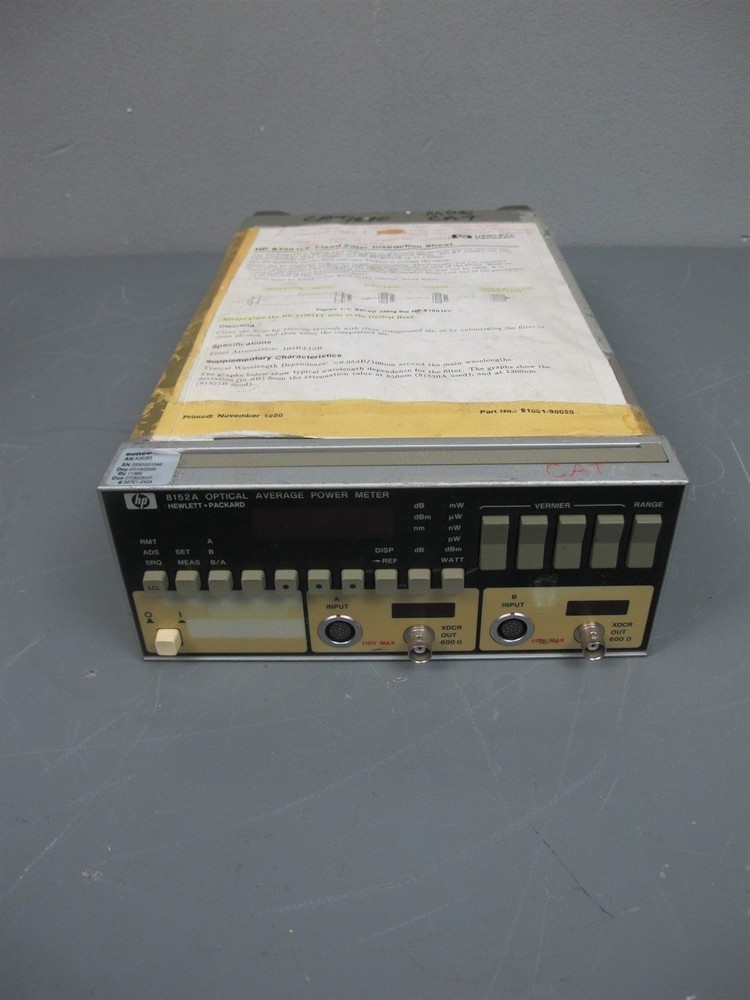 HP 8152A Optical Average Power Meter
