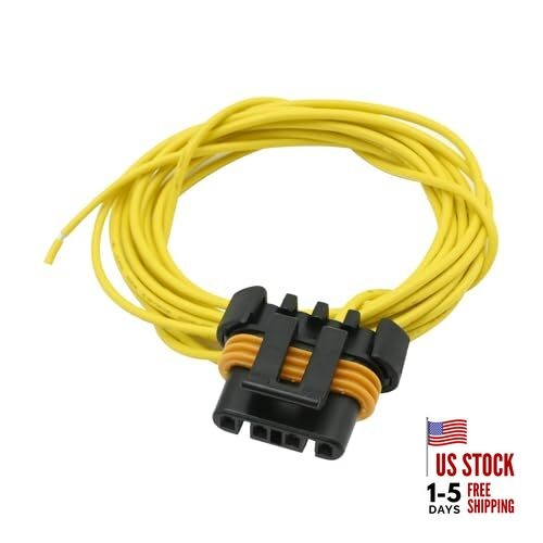 197-400 8Ft Plug Wire Pigtail Replacement for GM Alternators with 4 Pin Oval