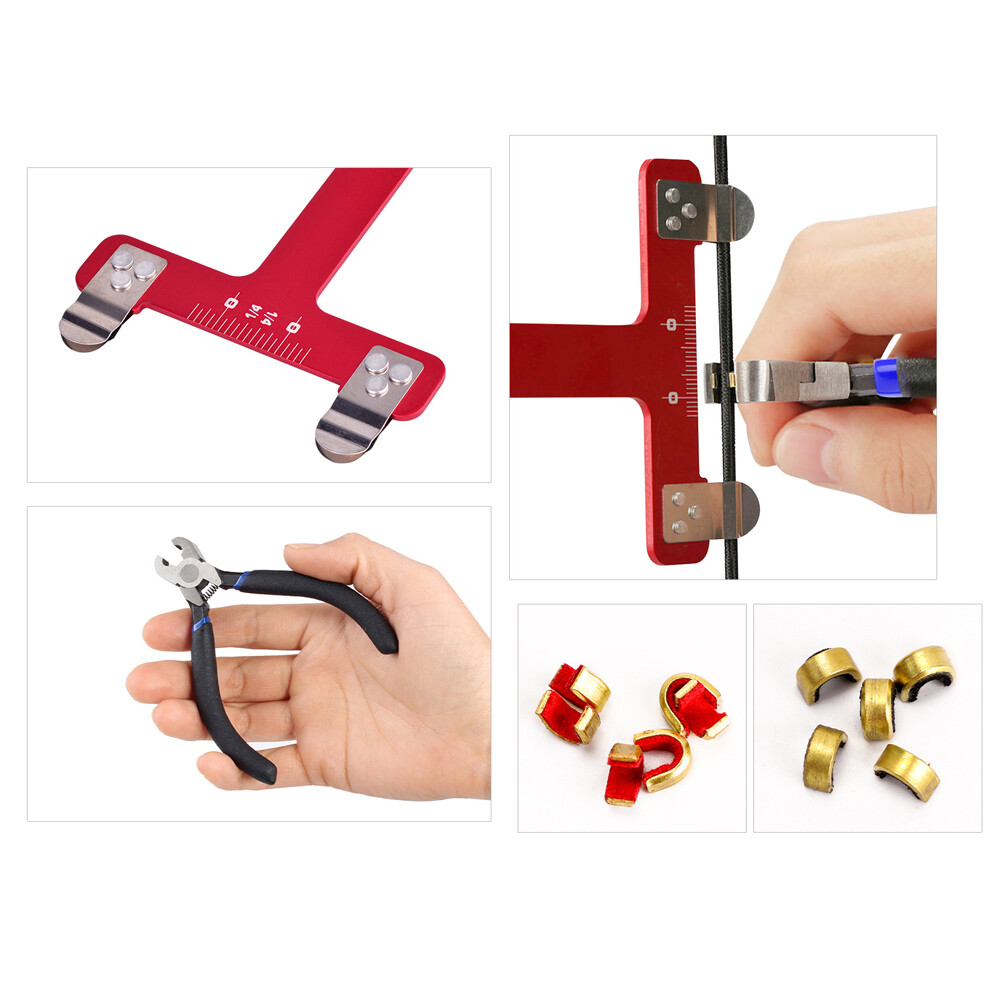 Archery Adjustment Tool Bow String Nocking Points Pliers T Squares Tuning A3K1