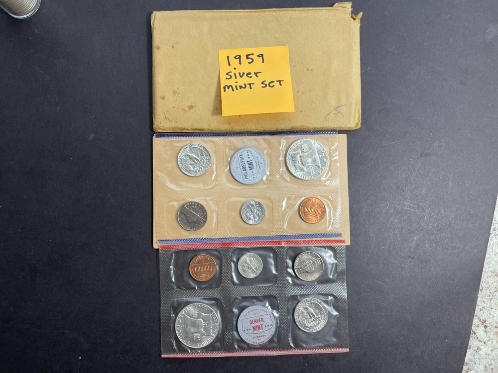 1959 US SILVER MINT SET P&D
