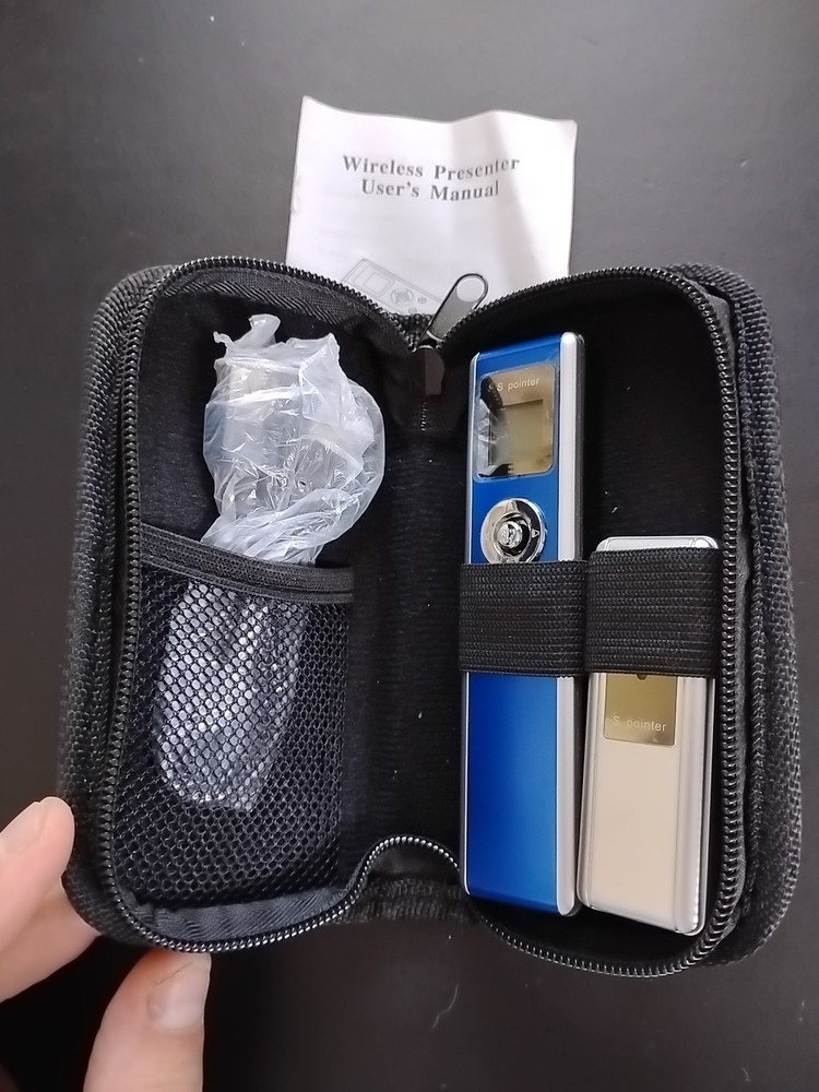 Wireless Presenter Laser Pointer USB Receiver With Case Presentation Clicker