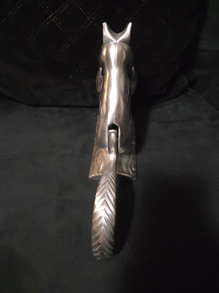 Vintage Cast Aluminum Squirrel Nutcracker with Tail Lever – Rustic Lodge Decor