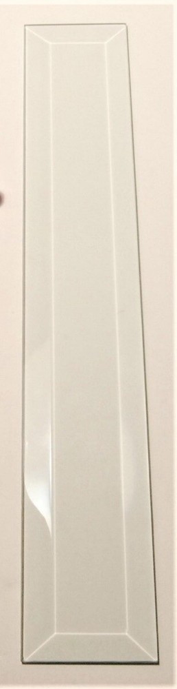 2x12 Inch Clear Rectagle Beveled Glass- 10 pieces