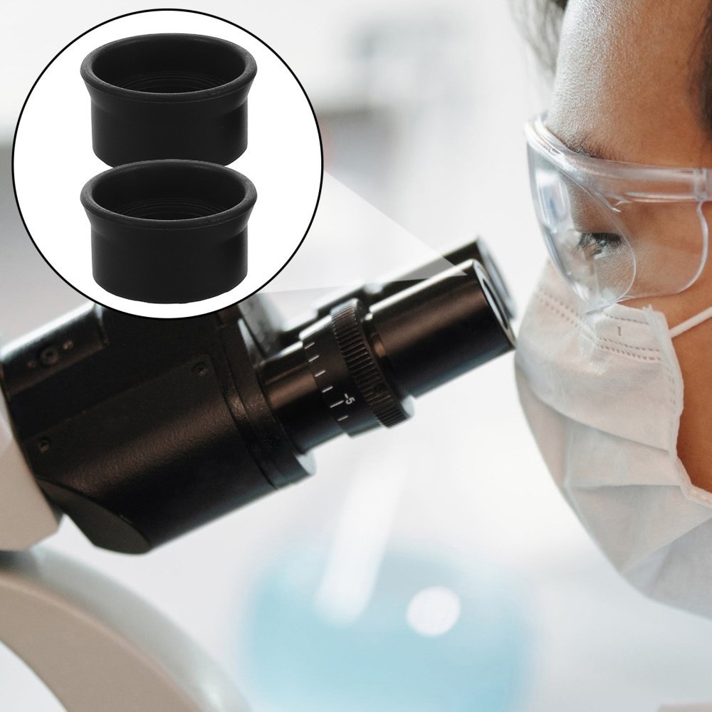 2 Pcs Microscope Eyepiece Cover Binocular Cups Binoculars Rubber