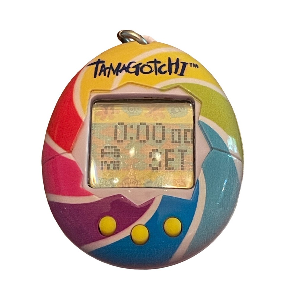 2017 Tamagotchi Rainbow Candy Swirl Tested Working