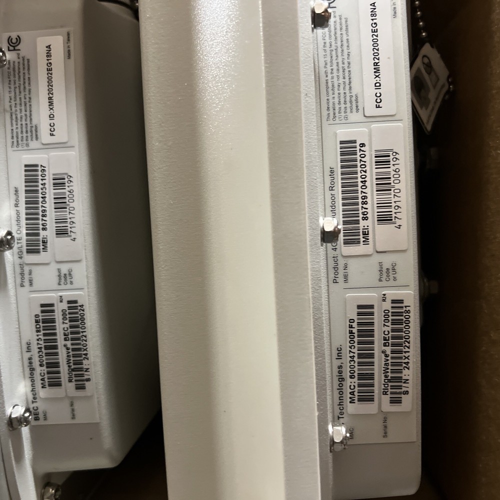 BEC RidgeWave 7000 R24 Cellular Wireless 4G LTE Modem Router - Tested Functional