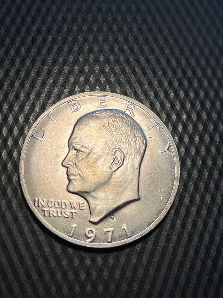 1971 S $1 Ike Eisenhower Dollar 40% Silver Nice Gem BU - #2d