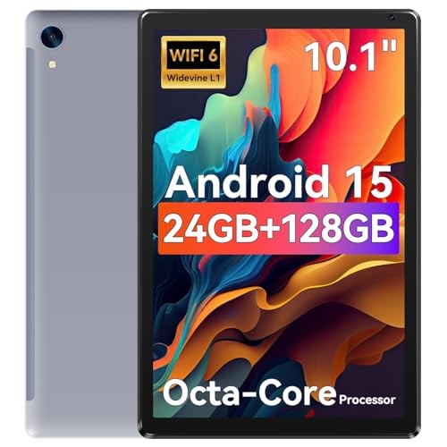 Tablet,10.1" Android 15 Tablet with Octa-core Processor 24GB RAM 128GB ROM HD