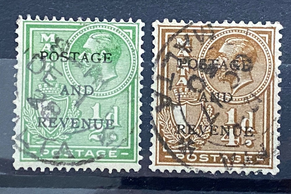 Malta 1928 KGV 2 Value Used C121