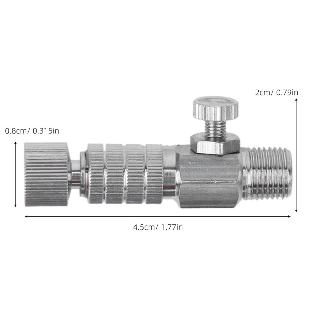 Airbrush Quick Disconnect 3pcs Home Air Coupler Release Medium, Silver