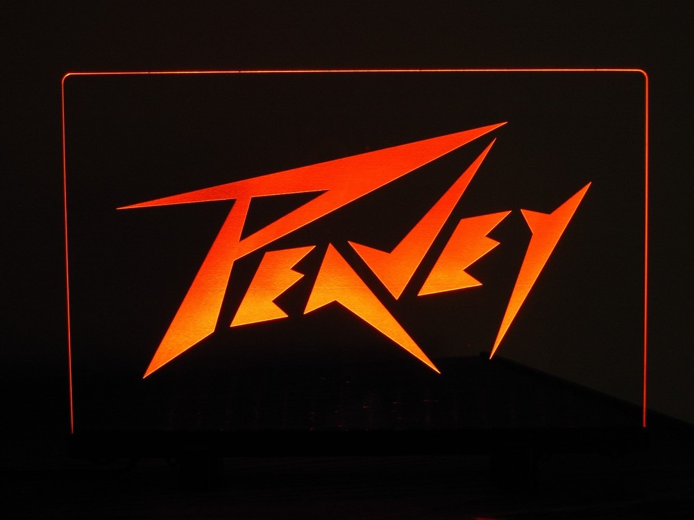 PEAVEY ETCHED ACRYLIC LED SIGN