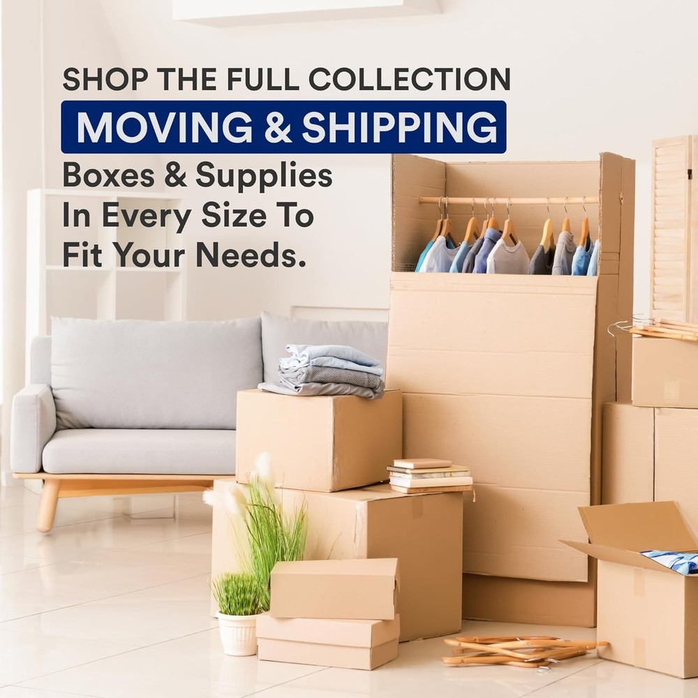 Medium Moving Boxes 18x14x12 Corrugated Cardboard Shipping Packing 10 Pack