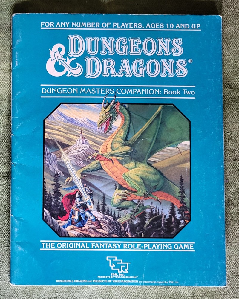third edition "Mentzer Basic" Dungeon Masters Companion: Book Two, TSR 1984 Good