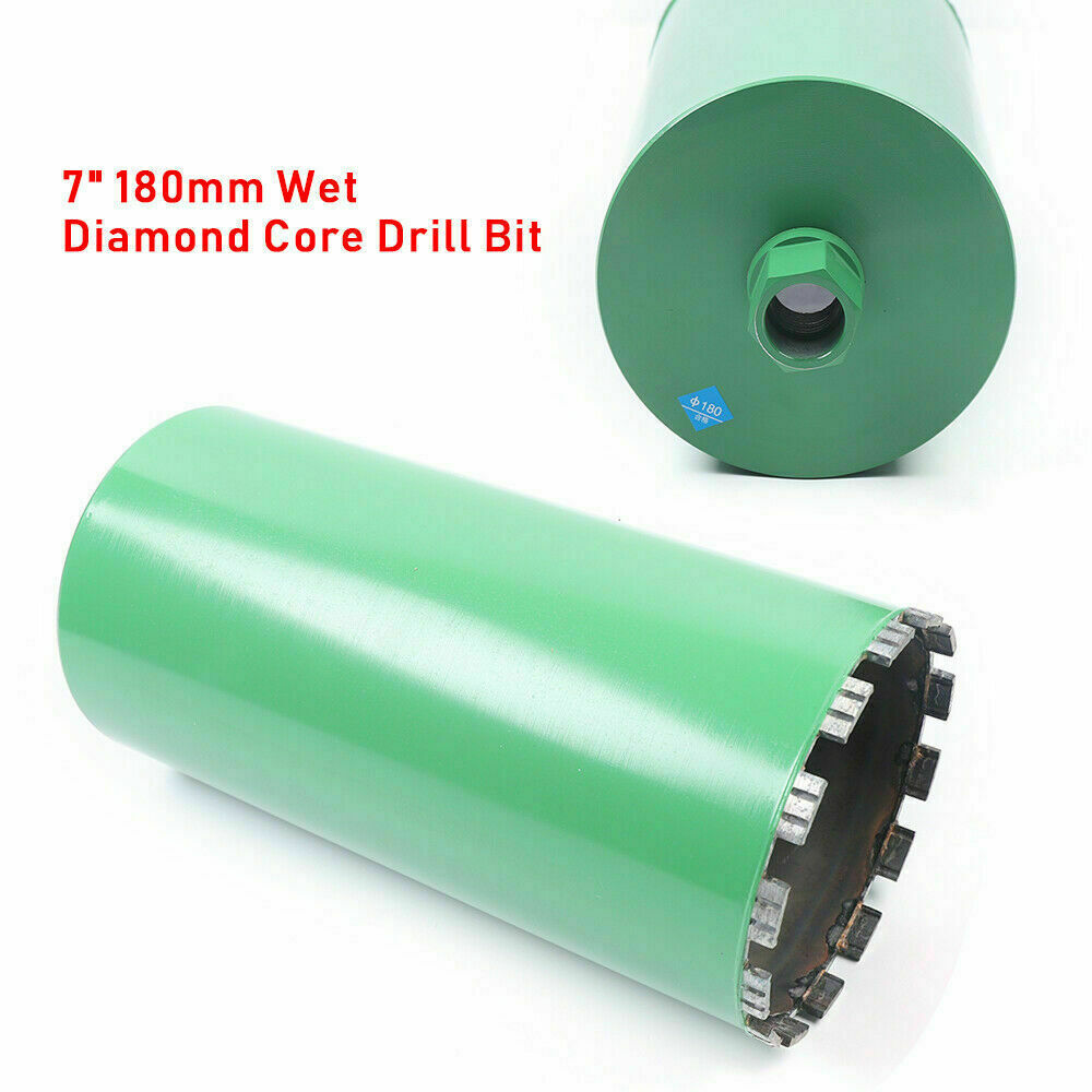7" Wet Diamond Core Drill Bit for Concrete and Asphalt - American Thread
