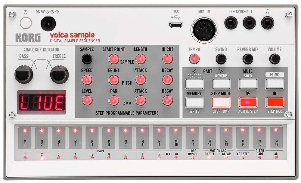 KORG volca sample2 Digital Sampler Synthesizer (Battery Powered)