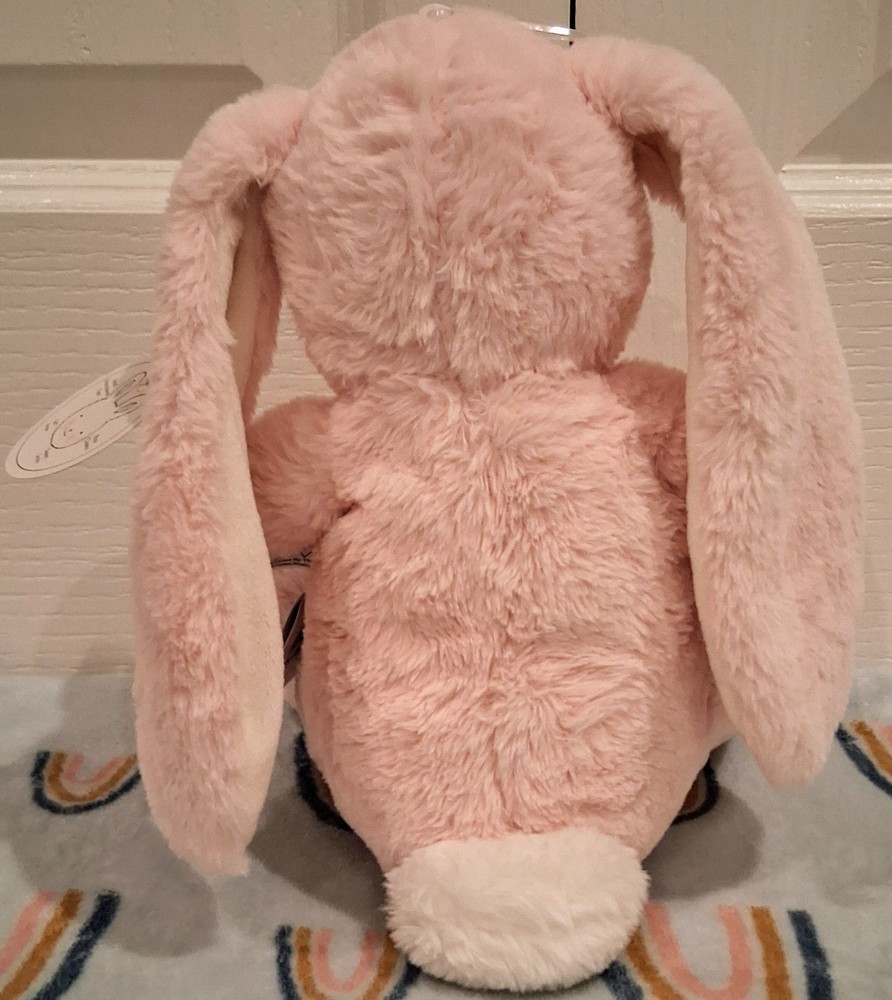 Floppy Nibble Bunny – Pink, Blue, and White