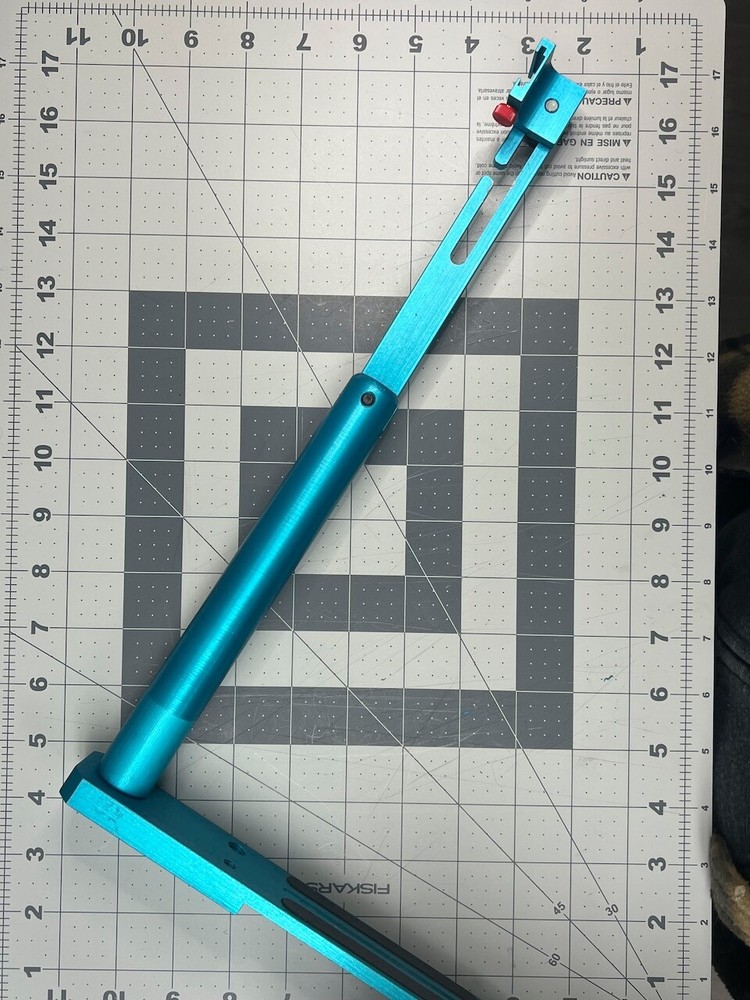 Siegelite Stratos M3RT Adjustable Anodized Blue Flash Bracket - Rare