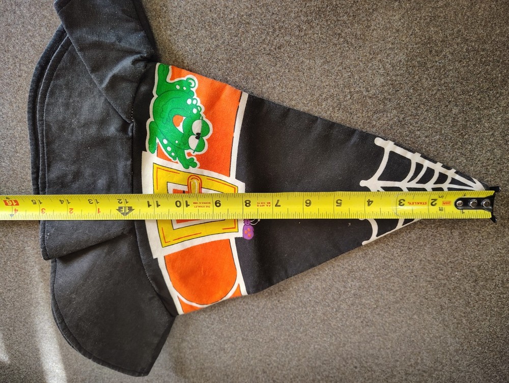 Vintage Halloween Fabric Witch Hat