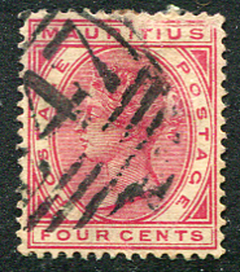 MAURITIUS (22173): St. Julian “B47” numeral postmark/cancel