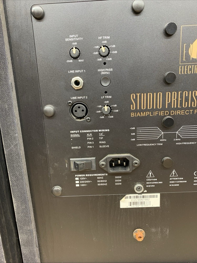 Event ASP8 Studio Precision 8 Active Studio Monitor - Pair - Piano Black -Tested