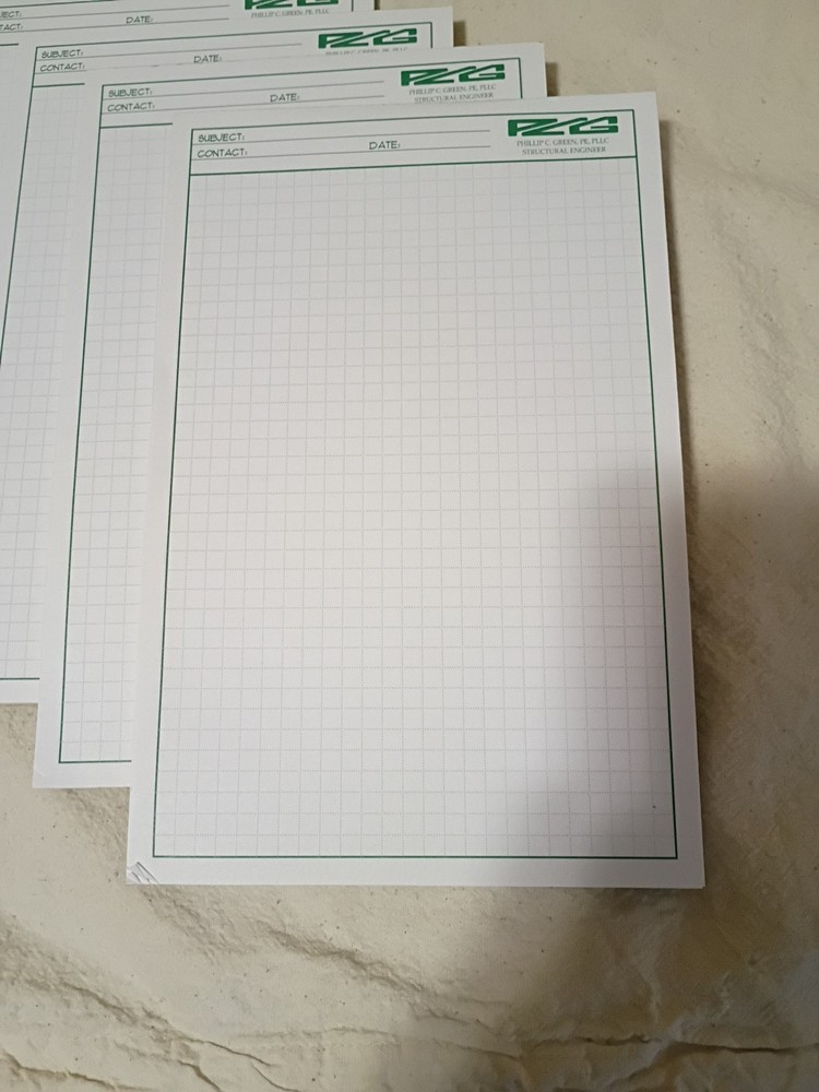 Misc. Engineering Computation Pads 8.5x5.5" -8.5x11" Around 400 Sheets