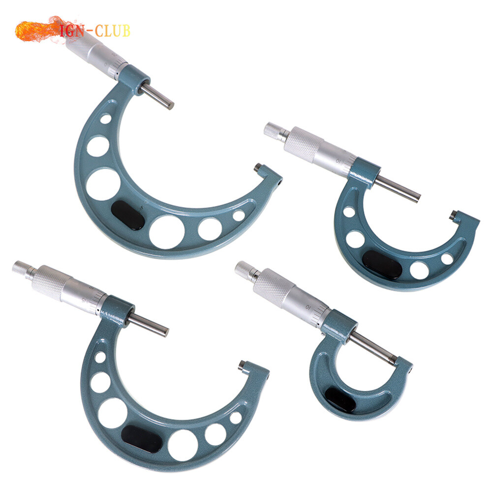 Premium Outside Micrometer Set 0-4"/0.0001" Machinist Tool Precision Carbide Tip