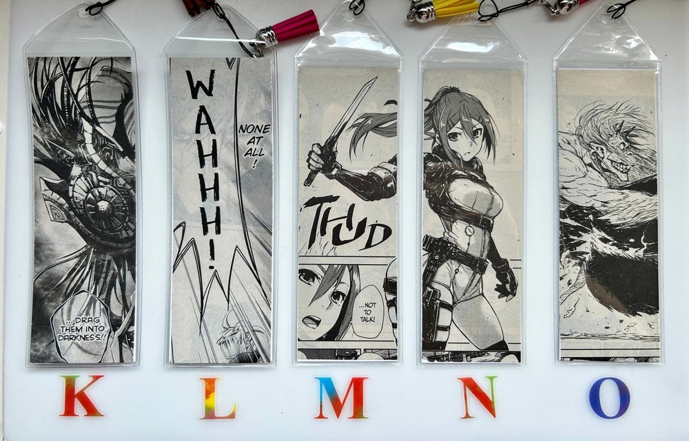 Recycled Manga Bookmarks