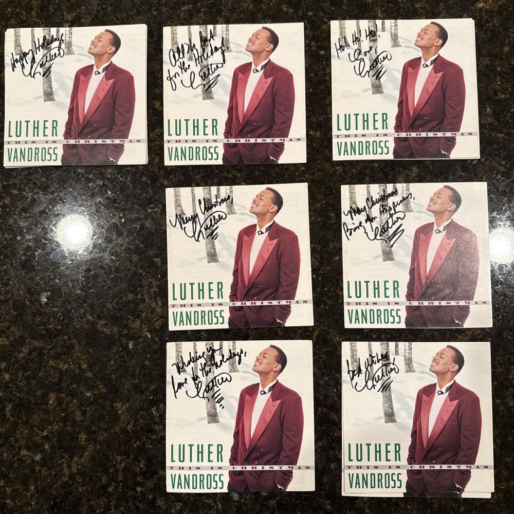 Luther Vandross autographed CD Booklet