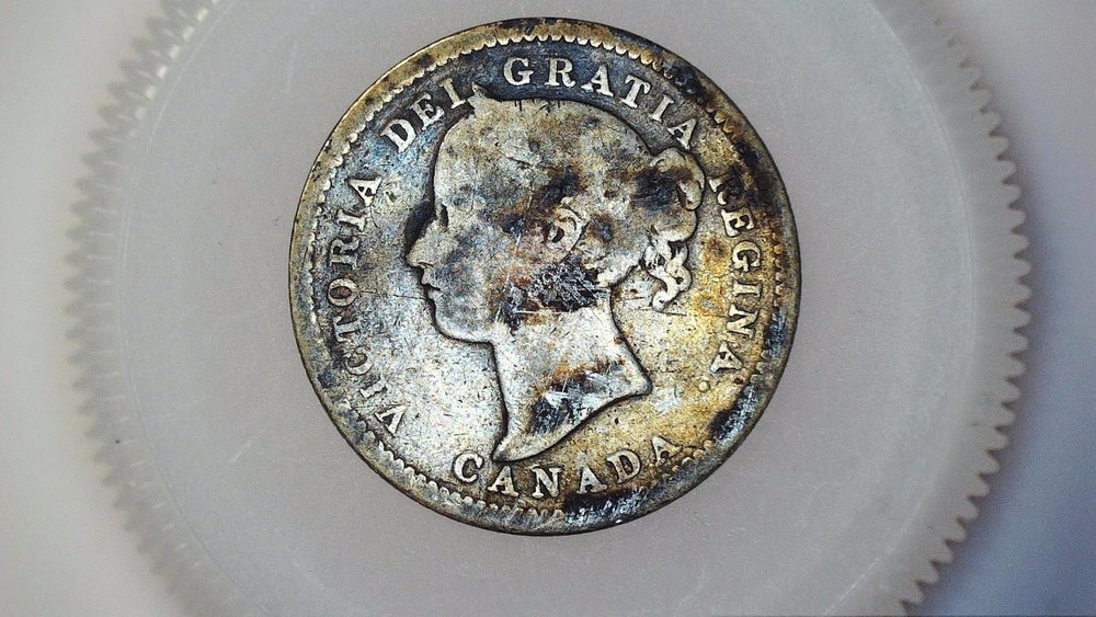 1900 Canada 10 Cent Silver .925, Free Shipping
