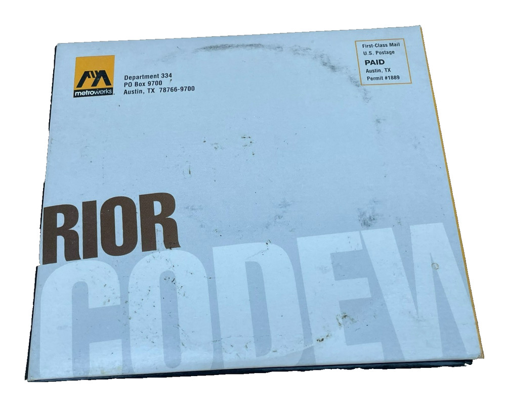 Metrowerks CodWarrior Professional Release 3 Mac Os Tools, U12031