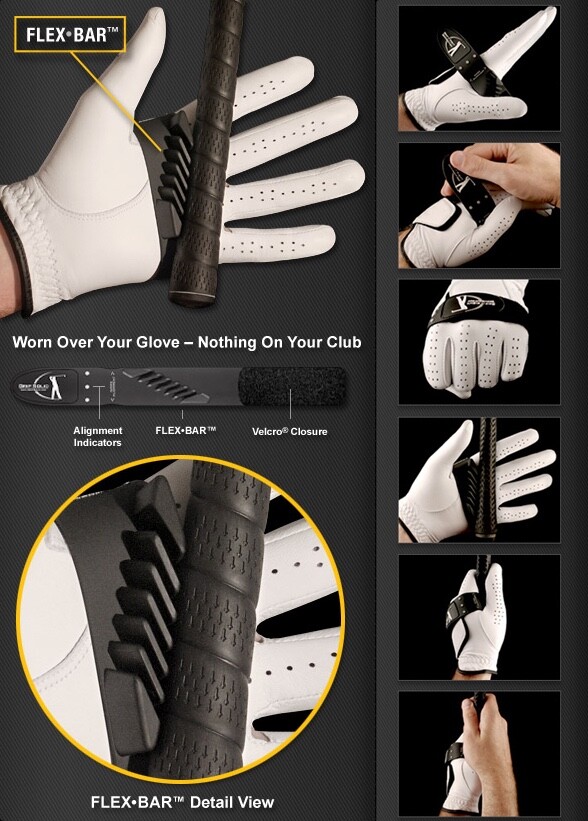 Grip Solid Golf Swing Trainer - Longer & Straighter Shots- Perfect Grip Pressure