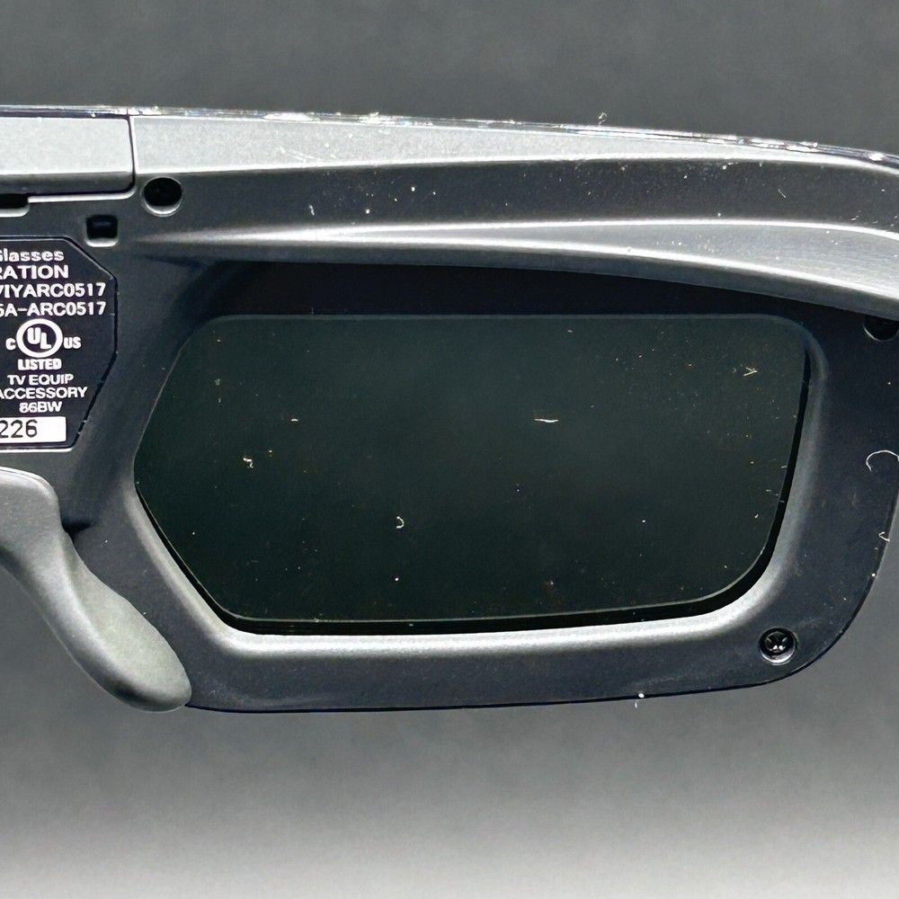 Sharp AN-3DG40 3D Glasses Black NWOT