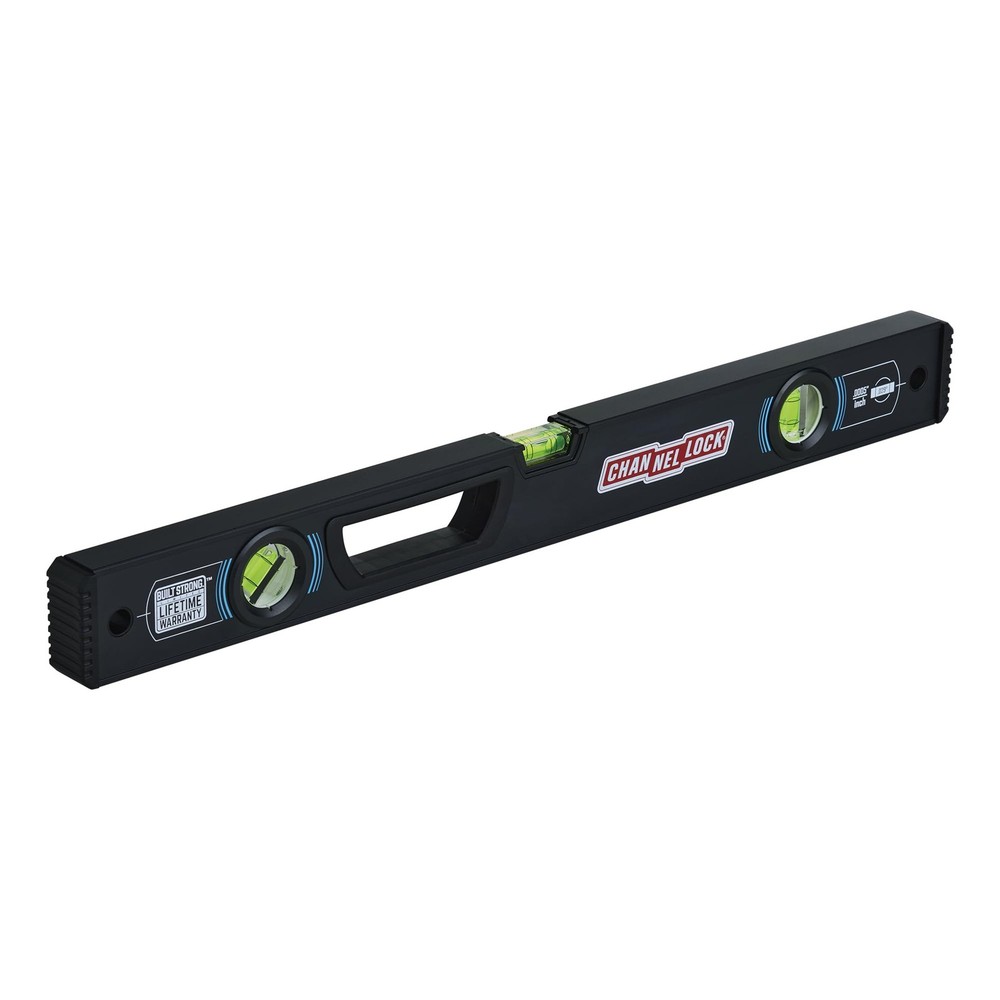 CHANNELLOCK 24-Inch, Professional-Grade Aluminum Box Level with Solid Block Acry