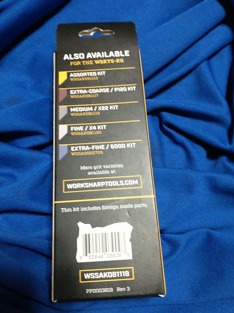 Work Sharp Knife & Tool Sharpener COARSE Grit Replacement Belt Kit WSSAK081118