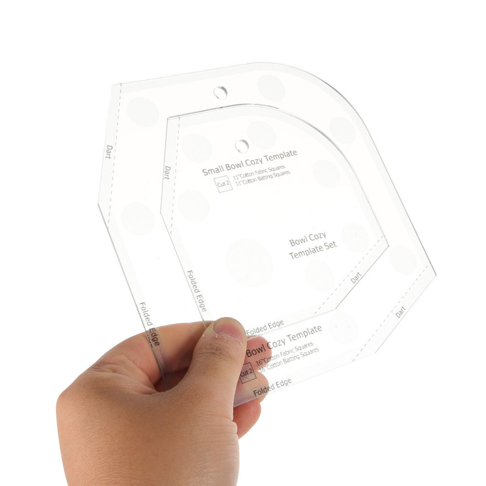 Bowl Cozy Pattern Template Patchwork Ruler Sewing Acrylic Quilting