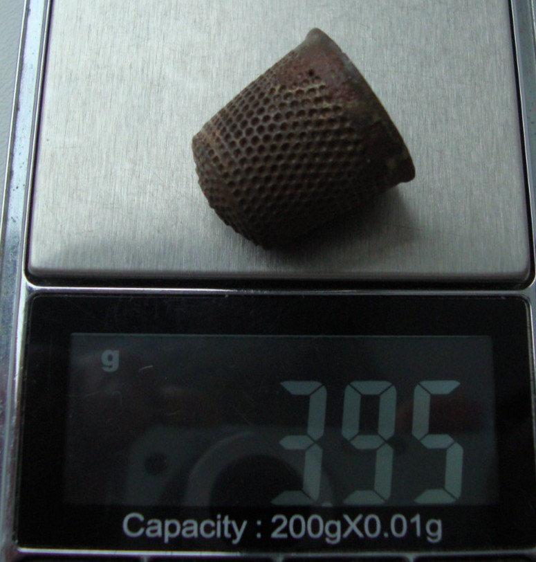 Antique Old Brass Thimble M